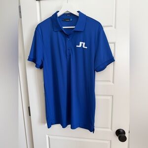 J.Lindeberg Royal Blue Polo with White Logo